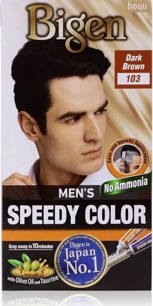 Bigen Men's Speedy Color Dark Brown 103 80gm